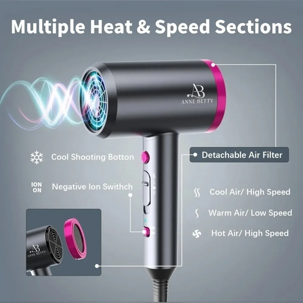 NIB Hair Dryer with Diffuser